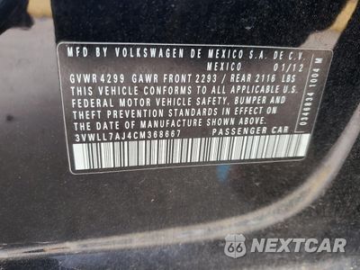 Zdjęcie 13 z 13 samochodu: 2012 VOLKSWAGEN JETTA TDI VIN:3VWLL7AJ4CM368667 - miniatura