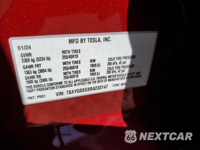 Zdjęcie 16 z 16 samochodu: 2024 TESLA MODEL Y VIN:7SAYGDEE8RA233147 - miniatura