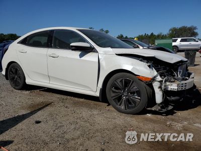 Czwarte zdjęcie samochodu z boku: 2019 HONDA CIVIC EX VIN:SHHFK7H68KU221046 - miniatura