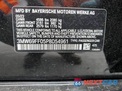 Zdjęcie 12 z 15 samochodu: 2023 BMW 330I VIN:3MW69FF05P8D54961 - miniatura