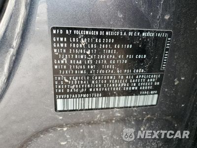 Zdjęcie 12 z 13 samochodu: 2023 VOLKSWAGEN TIGUAN S VIN:3VVFB7AX3PM017506 - miniatura
