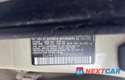 Zdjęcie 10 z 10 samochodu: 2002 BMW X5 4.4I VIN:5UXFB33512LH36252 - miniatura