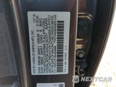 Zdjęcie 15 z 16 samochodu: 2019 HONDA ACCORD LX VIN:1HGCV1F16KA024449 - miniatura