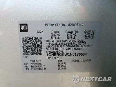 Zdjęcie 13 z 16 samochodu: 2022 CHEVROLET TRAVERSE LT VIN:1GNERGKW1NJ135504 - miniatura