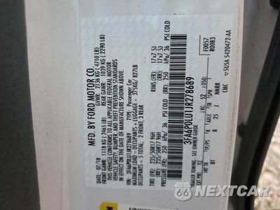 Zdjęcie 12 z 12 samochodu: 2018 FORD FUSION SE HYBRID VIN:3FA6P0LU1JR278689 - miniatura