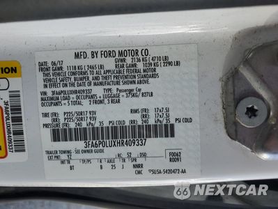 Zdjęcie 12 z 14 samochodu: 2017 FORD FUSION SE HYBRID VIN:3FA6P0LUXHR409337 - miniatura