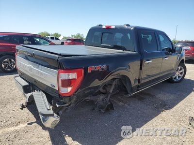 Trzecie zdjęcie samochodu z tyłu: 2021 FORD F150 SUPERCREW VIN:1FTFW1ED1MFC04464 - miniatura