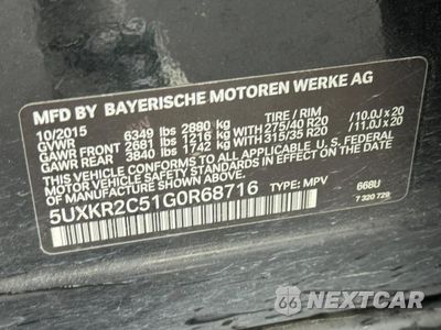Zdjęcie 15 z 15 samochodu: 2016 BMW X5 SDRIVE35I VIN:5UXKR2C51G0R68716 - miniatura