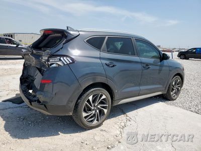 Trzecie zdjęcie samochodu z tyłu: 2020 HYUNDAI TUCSON LIMITED VIN:KM8J33AL5LU146392 - miniatura