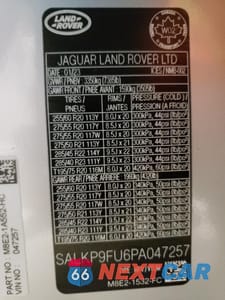 Zdjęcie 14 z 14 samochodu: 2023 LAND ROVER RANGE ROVER SE VIN:SALKP9FU6PA047257 - miniatura