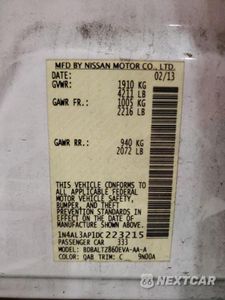 Zdjęcie 12 z 12 samochodu: 2013 NISSAN ALTIMA 2.5 VIN:1N4AL3AP1DC223215 - miniatura