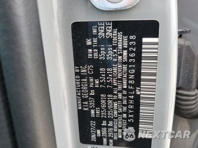 Zdjęcie 16 z 16 samochodu: 2022 KIA SORENTO EX VIN:5XYRH4LF8NG136238 - miniatura