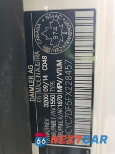 Zdjęcie 13 z 13 samochodu: 2015 MERCEDES-BENZ G 63 AMG VIN:WDCYC7DF5FX228457 - miniatura