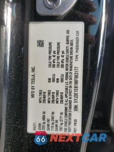Zdjęcie 12 z 12 samochodu: 2021 TESLA MODEL 3 VIN:5YJ3E1EB1MF983177 - miniatura