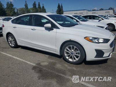 Czwarte zdjęcie samochodu z boku: 2019 FORD FUSION SE VIN:3FA6P0LU1KR263966 - miniatura