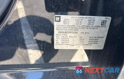 Zdjęcie 10 z 11 samochodu: 2015 CHEVROLET SUBURBAN K1500 LT VIN:1GNSKJKCXFR193284 - miniatura