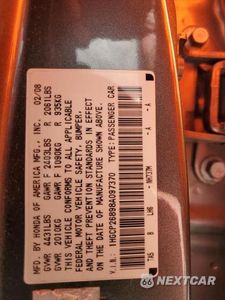 Zdjęcie 13 z 13 samochodu: 2008 HONDA ACCORD EXL VIN:1HGCP26898A097370 - miniatura