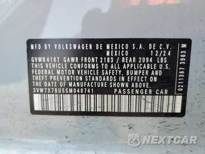 Zdjęcie 12 z 14 samochodu: 2025 VOLKSWAGEN JETTA SE VIN:3VW7X7BU5SM048741 - miniatura