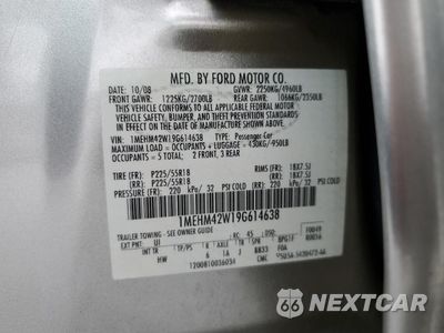 Zdjęcie 12 z 14 samochodu: 2009 MERCURY SABLE PREMIER VIN:1MEHM42W19G614638 - miniatura