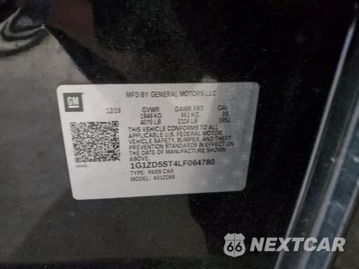 Zdjęcie 12 z 13 samochodu: 2020 CHEVROLET MALIBU LT VIN:1G1ZD5ST4LF064780 - miniatura