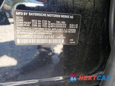 Zdjęcie 15 z 15 samochodu: 2016 BMW X6 SDRIVE35I VIN:5UXKU0C51G0F93142 - miniatura