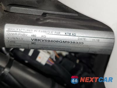 Zdjęcie 9 z 9 samochodu: 2016 KTM 1290 SUPER ADVENTURE VIN:VBKV59408GM938335 - miniatura