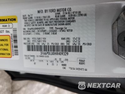 Zdjęcie 12 z 13 samochodu: 2017 FORD FUSION SE HYBRID VIN:3FA6P0LU0HR409329 - miniatura