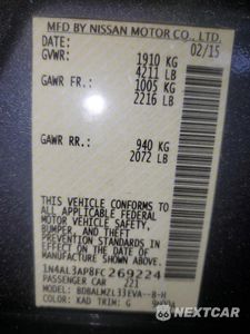 Zdjęcie 15 z 15 samochodu: 2015 NISSAN ALTIMA 2.5 VIN:1N4AL3AP8FC269224 - miniatura