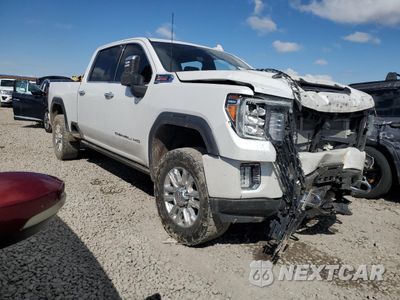 Czwarte zdjęcie samochodu z boku: 2021 GMC SIERRA K3500 DENALI VIN:1GT49WEY4MF306341 - miniatura