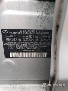 Zdjęcie 12 z 13 samochodu: 2017 HYUNDAI ELANTRA SE VIN:5NPD84LF4HH089135 - miniatura