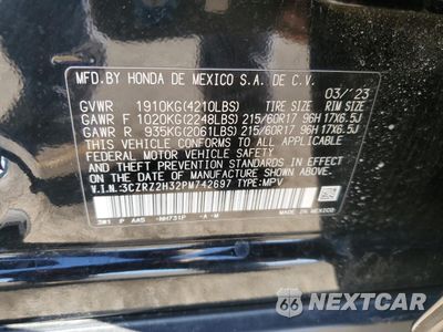 Zdjęcie 14 z 15 samochodu: 2023 HONDA HR-V LX VIN:3CZRZ2H32PM742697 - miniatura