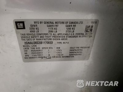 Zdjęcie 15 z 15 samochodu: 2011 CHEVROLET EQUINOX LT VIN:2GNALDEC5B1170603 - miniatura