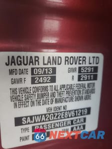 Zdjęcie 13 z 13 samochodu: 2014 JAGUAR XJL PORTFOLIO VIN:SAJWA2GZ2E8V61219 - miniatura