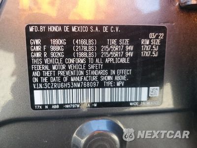 Zdjęcie 15 z 16 samochodu: 2022 HONDA HR-V EX VIN:3CZRU6H53NM768097 - miniatura