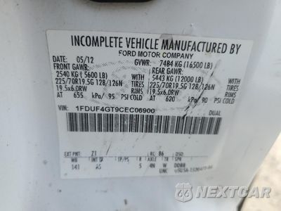 Zdjęcie 12 z 12 samochodu: 2012 FORD F450 SUPER DUTY VIN:1FDUF4GT9CEC06900 - miniatura
