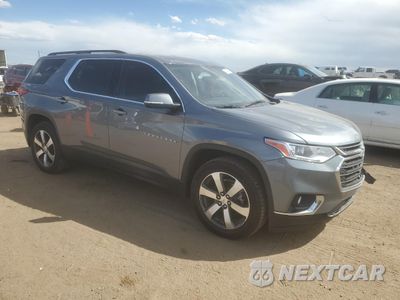 Czwarte zdjęcie samochodu z boku: 2021 CHEVROLET TRAVERSE LT VIN:1GNEVHKW4MJ213273 - miniatura