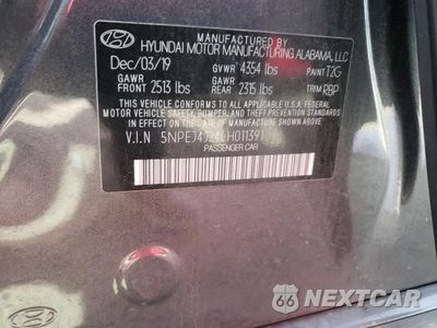 Zdjęcie 12 z 12 samochodu: 2020 HYUNDAI SONATA SEL PLUS VIN:5NPEJ4J24LH011391 - miniatura