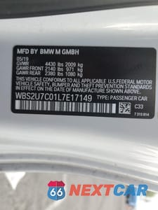 Zdjęcie 12 z 15 samochodu: 2020 BMW M2 COMPETITION VIN:WBS2U7C01L7E17149 - miniatura