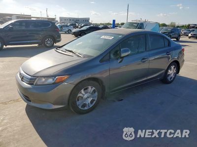 2012 HONDA CIVIC HYBRID L JHMFB4F33CS009859 - główne zdjęcie licytacji z USA - miniatura