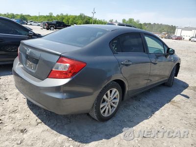 Trzecie zdjęcie samochodu z tyłu: 2012 HONDA CIVIC EX VIN:2HGFB2F82CH302761 - miniatura