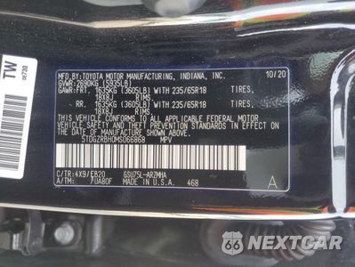 Zdjęcie 15 z 16 samochodu: 2021 TOYOTA HIGHLANDER XLE VIN:5TDGZRBH0MS066868 - miniatura