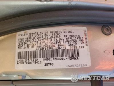 Zdjęcie 12 z 12 samochodu: 2004 TOYOTA AVALON XL VIN:4T1BF28B84U346445 - miniatura