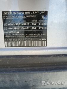 Zdjęcie 13 z 15 samochodu: 2012 MERCEDES-BENZ GL 550 4MATIC VIN:4JGBF8GE2CA772629 - miniatura
