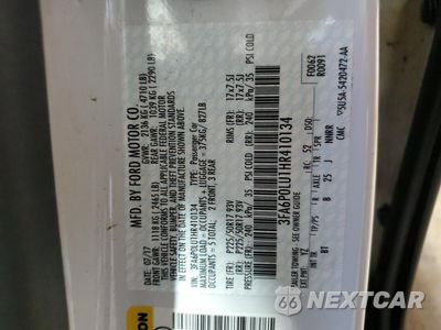 Zdjęcie 12 z 13 samochodu: 2017 FORD FUSION SE HYBRID VIN:3FA6P0LU1HR410134 - miniatura