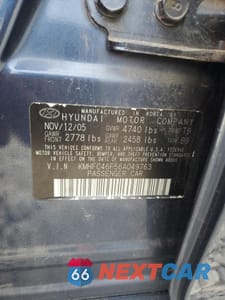 Zdjęcie 13 z 13 samochodu: 2006 HYUNDAI AZERA SE VIN:KMHFC46F56A049763 - miniatura