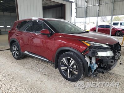 Czwarte zdjęcie samochodu z boku: 2022 NISSAN ROGUE SL VIN:5N1BT3CB6NC684374 - miniatura