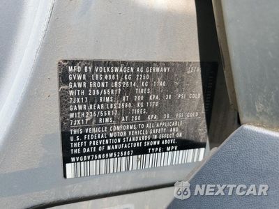 Zdjęcie 13 z 13 samochodu: 2009 VOLKSWAGEN TIGUAN SE VIN:WVGBV75N69W525867 - miniatura