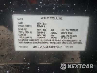 Zdjęcie 14 z 16 samochodu: 2024 TESLA MODEL Y VIN:7SAYGDED0RF079172 - miniatura
