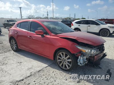 Czwarte zdjęcie samochodu z boku: 2017 MAZDA 3 TOURING VIN:3MZBN1L78HM140716 - miniatura