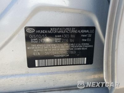 Zdjęcie 12 z 12 samochodu: 2014 HYUNDAI SONATA GLS VIN:5NPEB4AC1EH827869 - miniatura